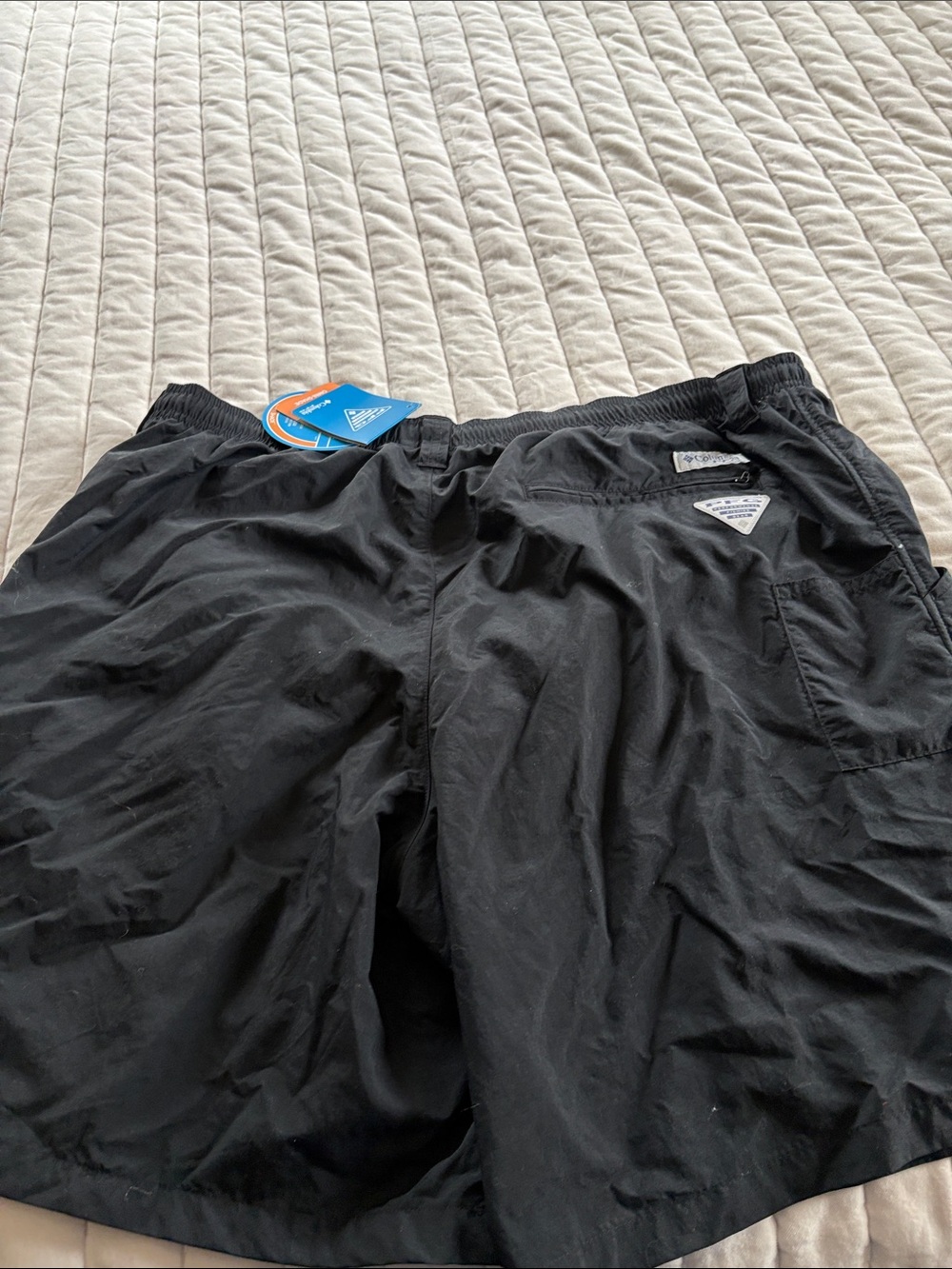 Columbia Black Swim Shorts with Omni-Shade Tag